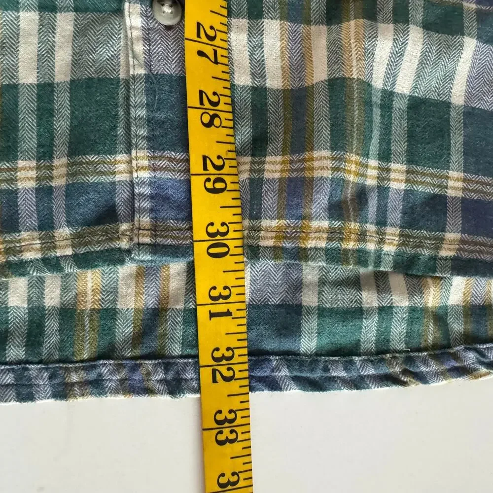 TOAD & CO Shirt XL Airsmyth Lightweight Plaid Flannel Button‎ Down Recycled